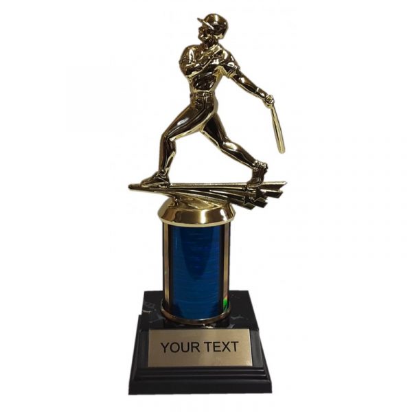 Baseball Ribbon Star Trophy