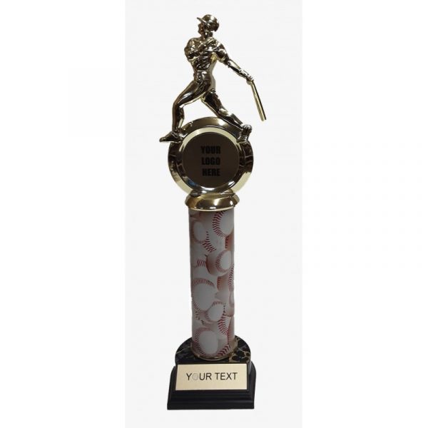 Baseball Ribbon Star Trophy