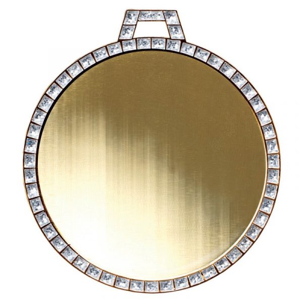 Circular Silver Border Medal