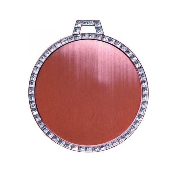 Circular Diamond Border Medal