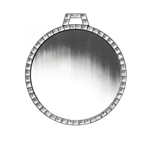 Circular silver Medal