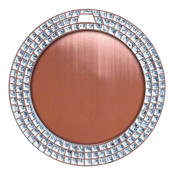 Circular Diamond Plated Medal