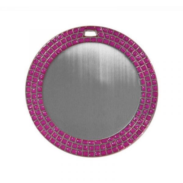 Circular Diamond Plated Medal