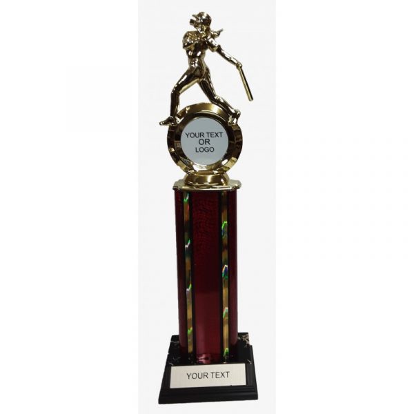 Baseball Ribbon Star Trophy