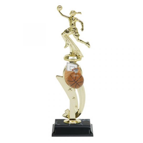 Basketball Female Color Scene Trophy