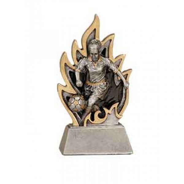 Female Soccer Ignite Resin Trophy