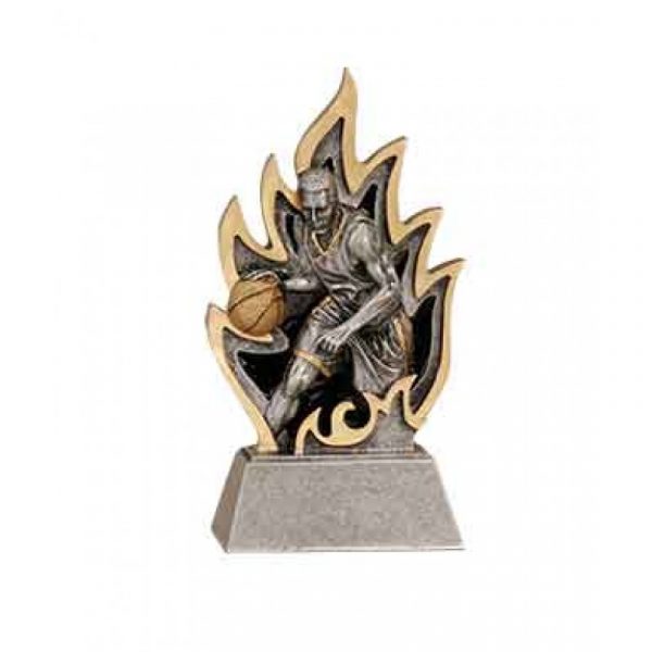 Male Basketball Ignite Resin Trophy