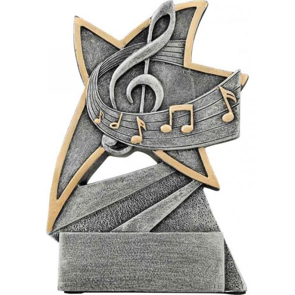 Music Jazz Star Resin Trophy