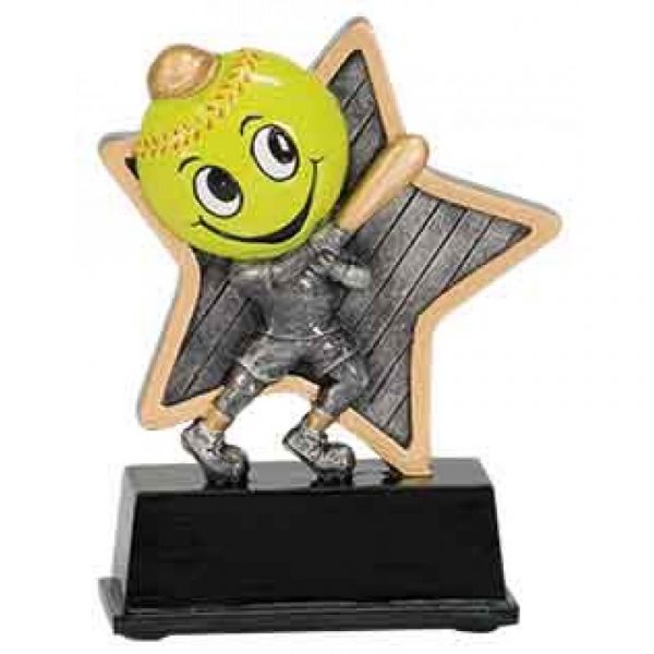 Softball Little Pal Resin Trophy