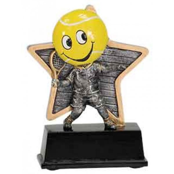 Tennis Tittle Pal Resin Trophy