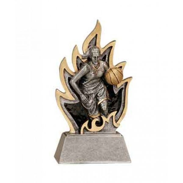 Female Basketball Ignite Resin Trophy