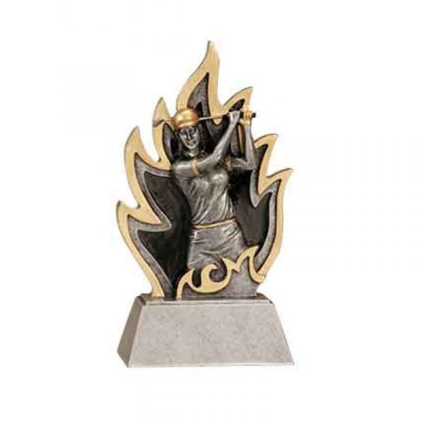 Female Golf Ignite Resin Trophy