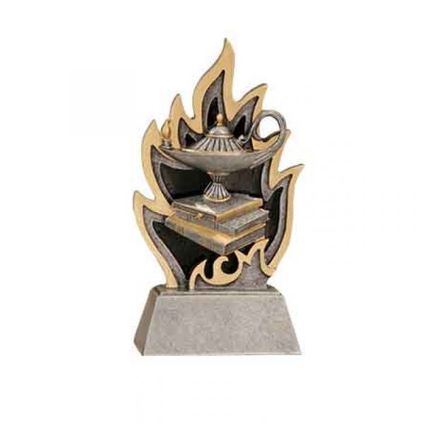 Lamp of Knowledge Ignite Resin Trophy