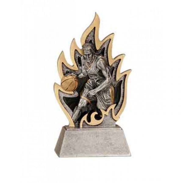 Male Basketball Ignite Resin Trophy