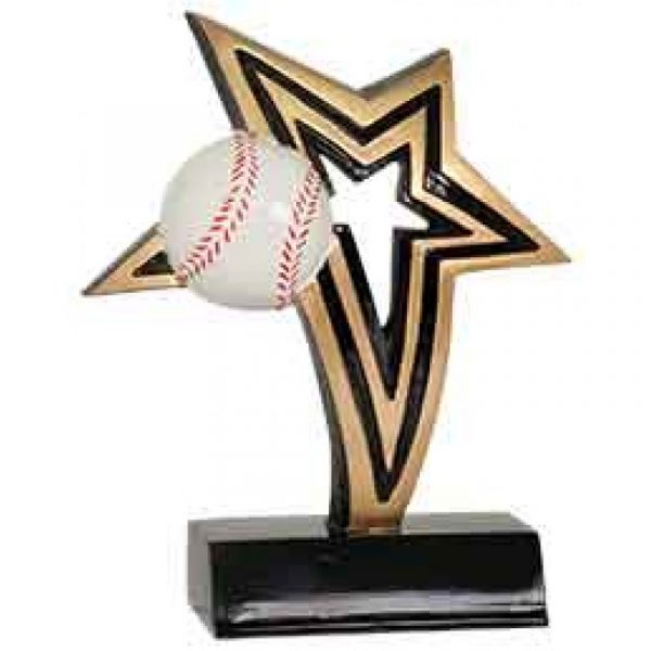 Baseball Infinity Star Resin Trophy