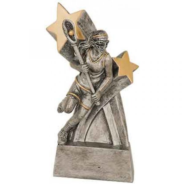 Female Lacrosse Super Star Resin Trophy