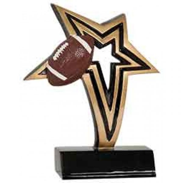 Football Infinity Star Resin Trophy