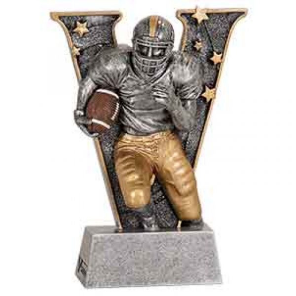 Football V Series Resin Trophy