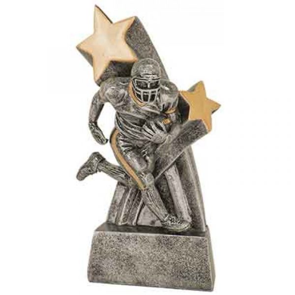 Male Football Super Star Resin Trophy