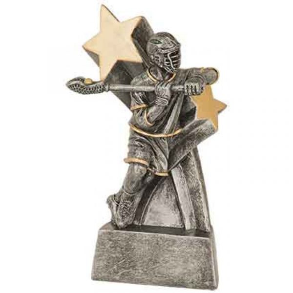 Male Lacrosse Super Star Resin Trophy