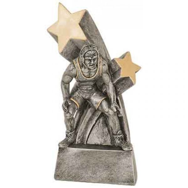 Male Wrestling Super Star Resin Trophy