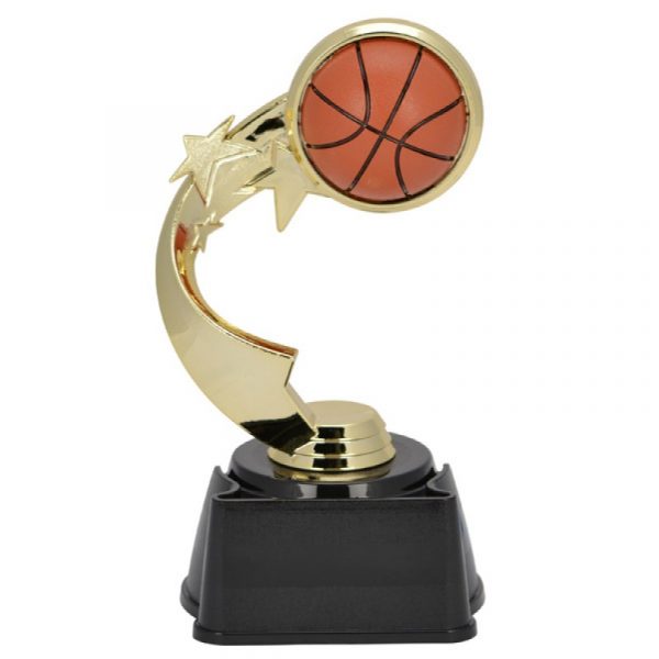 Basketball Ribbon Star Trophy