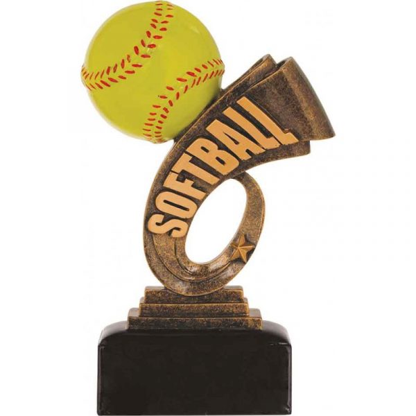 Softball Headline Resin Trophy