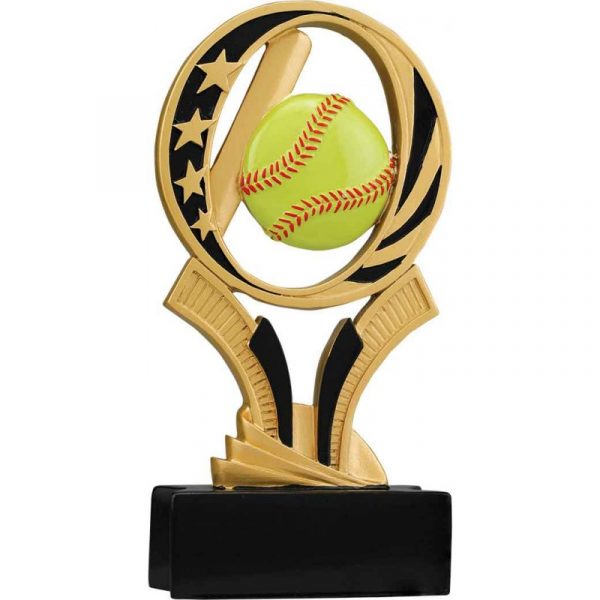 Softball Midnight Star Resin Trophy