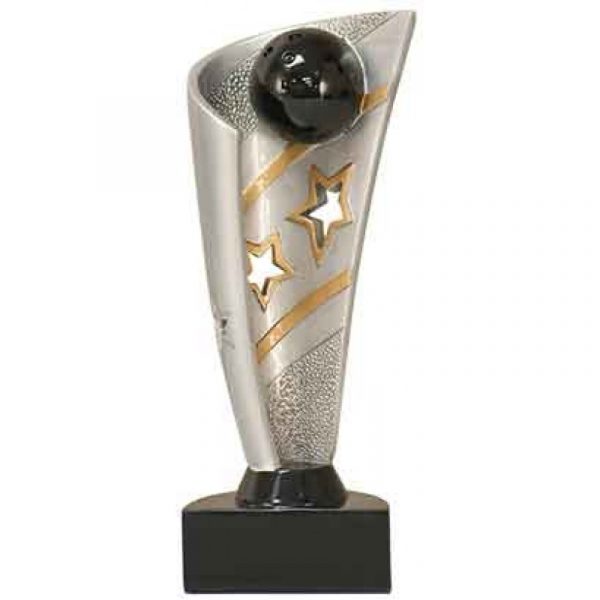 Bowling Banner Resin Trophy