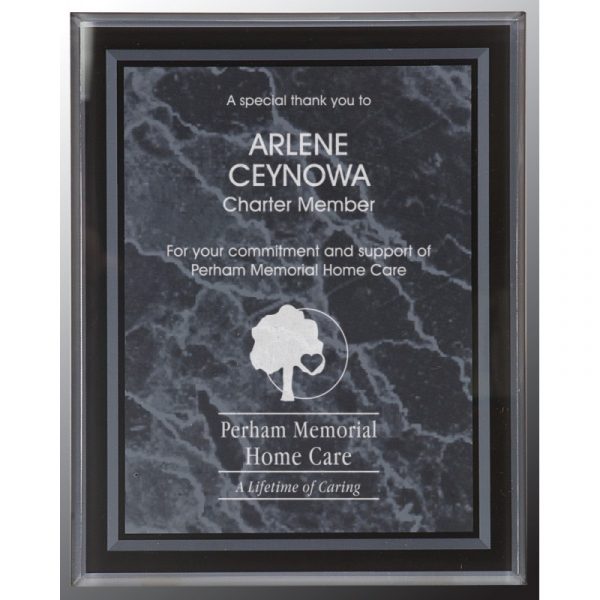 Silver Glass Acrylic Award