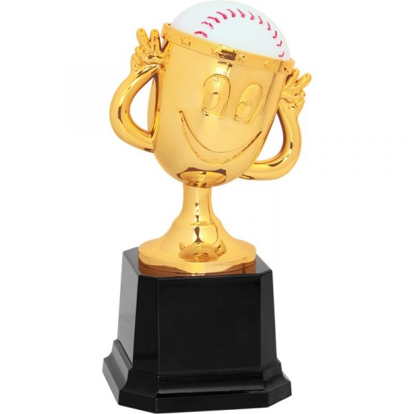 Baseball Ribbon Star Trophy