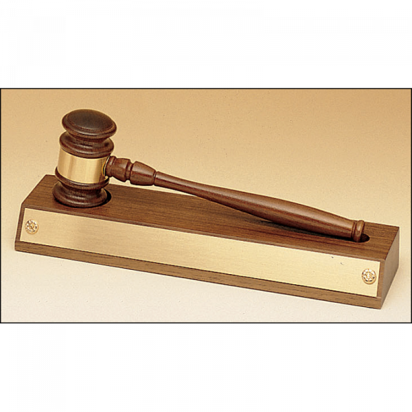 Removable Gavel American Walnut Base