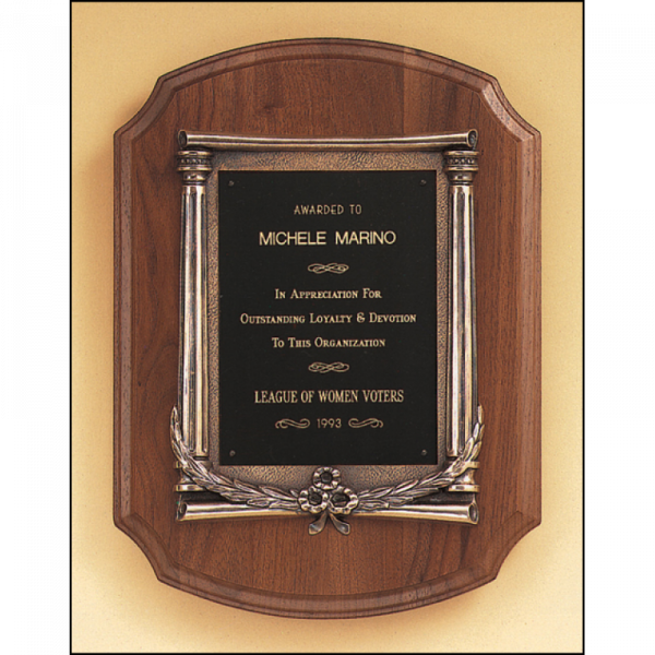 Solid American Walnut Casting Plaque