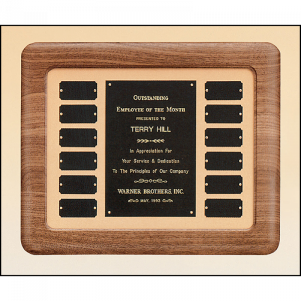 Tan Velour Background Perpetual Plaque