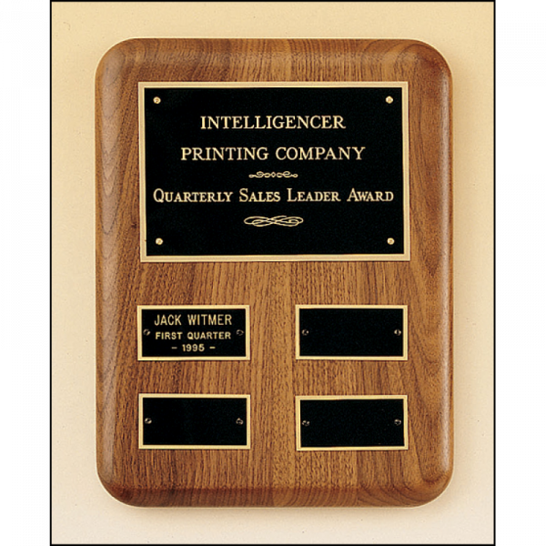 Walnut Quarterly Award Plates