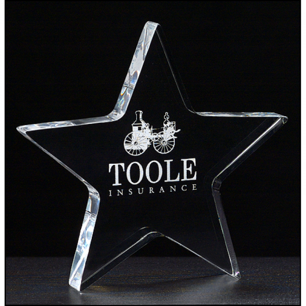 Acrylic Star Paperweight