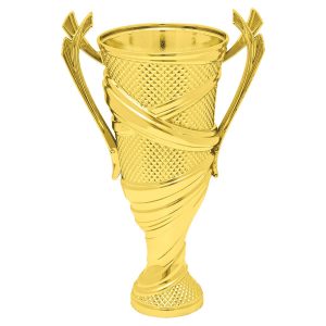 CUP2805	5 1/2″ Gold Plastic Textured Cup