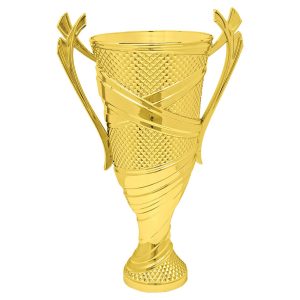 CUP2809	8 3/4″ Gold Plastic Textured Cup