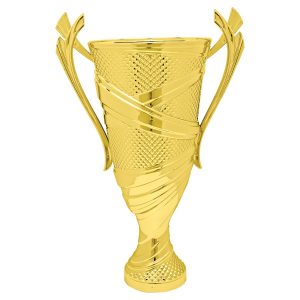 CUP2811	10 3/4″ Gold Plastic Textured Cup